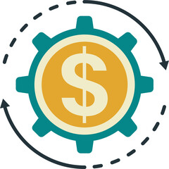 Fototapeta premium Business icon isolated on transparent background