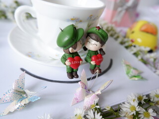 The endless sweetness of the cuteness and the freshness of love is like the coffee that is with you in the morning.