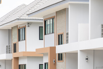 Close up of housing estate for abstract background