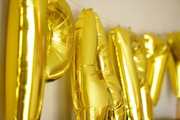 Party Dekoration goldene Ballon Buchstaben