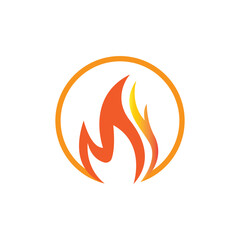fire icon logo vector design