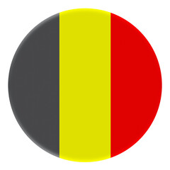 3D Flag of Belgium on avatar circle.