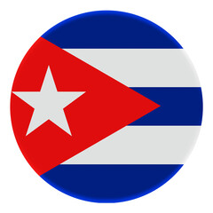 3D Flag of Cuba on avatar circle.