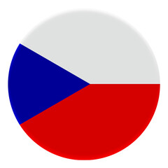 3D Flag of Czech on avatar circle.