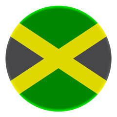 3D Flag of Jamaica on avatar circle.