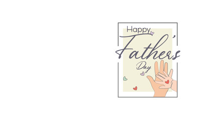 Father And Child Love Dad Holding Baby's Hand Fathers Day Line Drawing Minimal Design