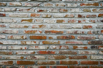 brick texture on the walls of the house