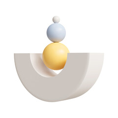 Abstract 3d geometric shapes. 3d rendering.
