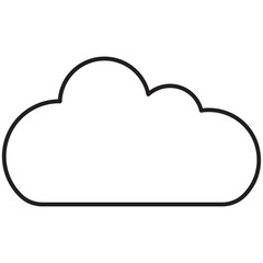 Fototapeta premium Clouds sky symbol outline design