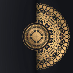 Luxury islamic ornamental mandala design colorful background