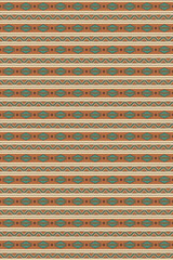 Ethnic tribal seamless pattern.  South Western boho decor style.  Vector illustration.