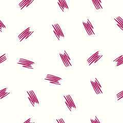 pink zig-zag line illustration seamless pattern design on white background .