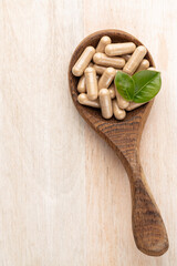 Alternative Medicine. Dietary supplements, vitamins and minerals for vegans and vegetarians.