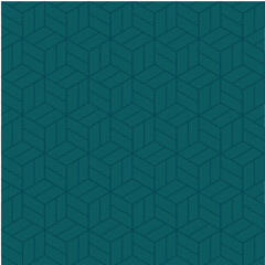 Vector geometric pattern. An ornament made of polygons. Turquoise tiles.