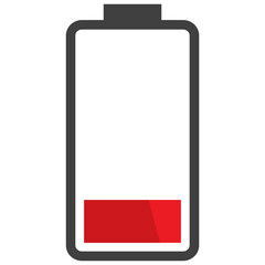 Battery icon. Charger phases flat design.