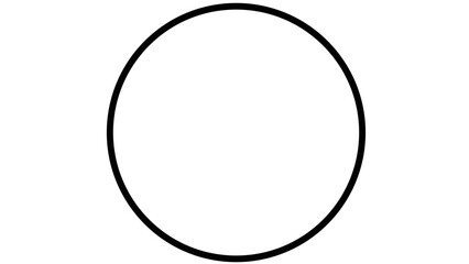 Czarna ramka koło, w okręgu