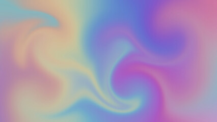 smooth colorful paints in a circular motion, abstract background in holographic colors
