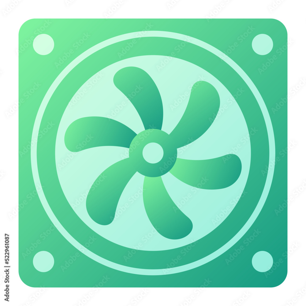 Canvas Prints Cooling Fan Icon