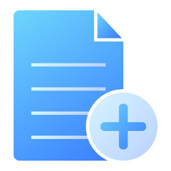 Obraz premium Add File Icon