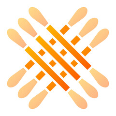 Obraz premium Cotton Buds Icon