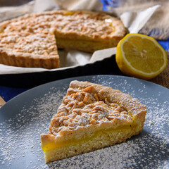 cake with lemon