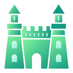 Fototapeta premium Sand Castle Icon