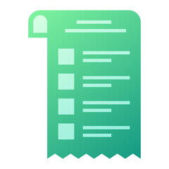 Fototapeta premium Shopping List Icon