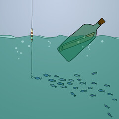 message in a bottle © MLeenW