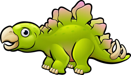 A stegosaurus dinosaur animals cartoon character