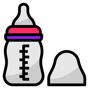 recommend clip art: Feeding bottle,milk,nursing,baby,accessories - filled outline icon