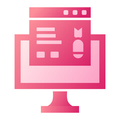 Fototapeta premium Cyber Attack Icon