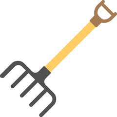 Garden Rake Flat Icon
