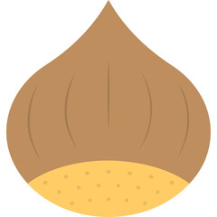 Sweet Chestnut Flat Icon