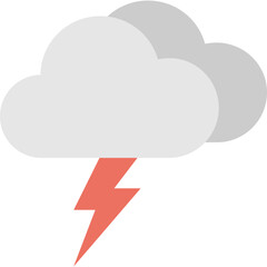Thunderstorm Flat Icon