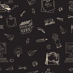 business ideas seamless pattern