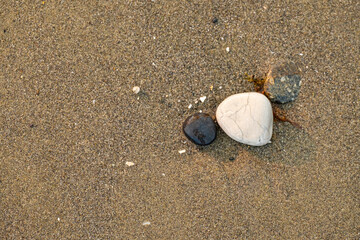 Background of small stones by the beach