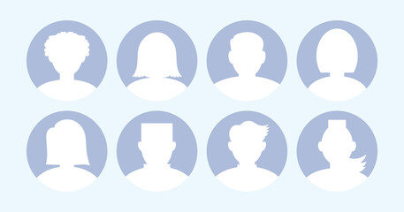 avatars set. icon. people. persons. vector illustration
