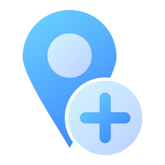 Obraz premium Hospital Location Icon