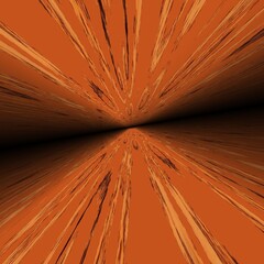 pattern and design black fractal on a plain bright orange coloured background £d design