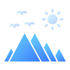 Obraz premium Mountain Icon