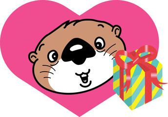 ラッコのプレゼント
