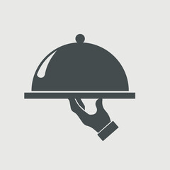 Fototapeta premium Covered food icon