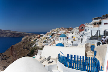 Fototapeta na wymiar los paisajes de las islas griegas