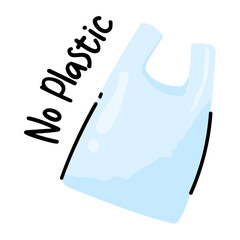 Look at this plastic bag doodle sticker 