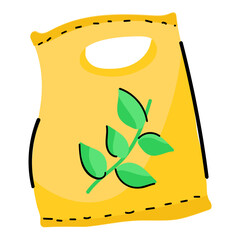 Look at this plastic bag doodle sticker 