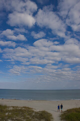 A winter day at the beach at Indialantic Florida