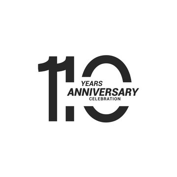 110 years anniversary celebration logotype