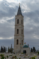 Fototapeta na wymiar Jerusalem, Israel, Russian Church And Tower Of The Ascension