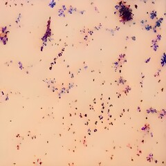 Microscopic view of 3D bacteria. illustration