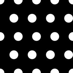 black and white background. Vector illustration. seamless pattern. black and white background. circles. polka dot wallpaper